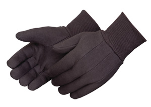 Tagged Brown Jersey Gloves - Work Gloves
